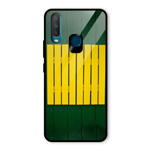 Yellow Fence Glass Back Case for Vivo Y12