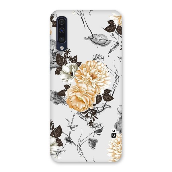 Yellow Floral Back Case for Galaxy A50