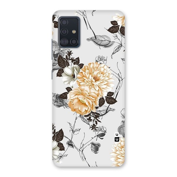 Yellow Floral Back Case for Galaxy A51