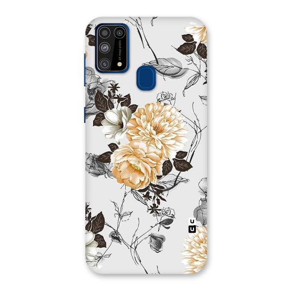 Yellow Floral Back Case for Galaxy F41