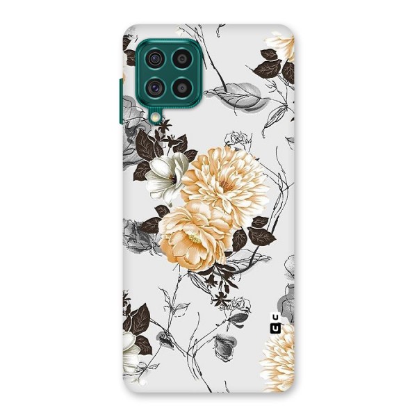 Yellow Floral Back Case for Galaxy F62