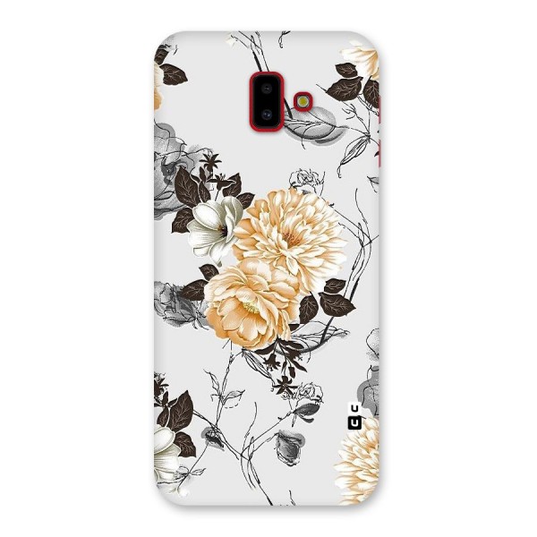 Yellow Floral Back Case for Galaxy J6 Plus