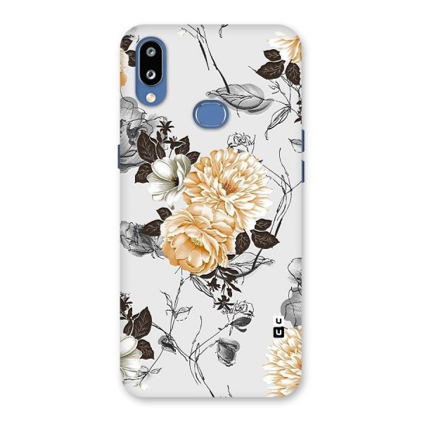 Yellow Floral Back Case for Galaxy M01s