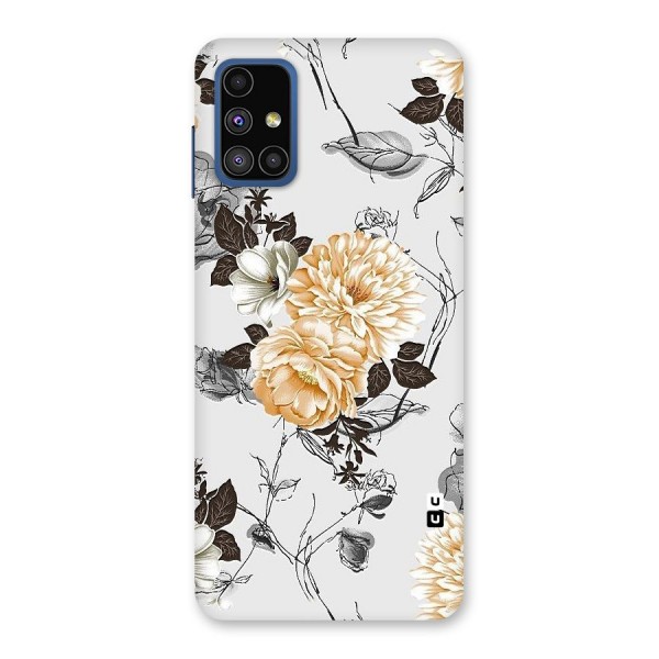 Yellow Floral Back Case for Galaxy M51