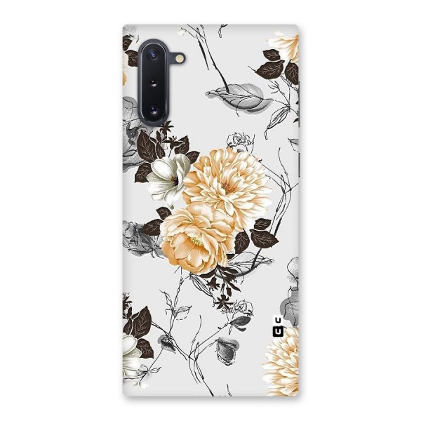 Yellow Floral Back Case for Galaxy Note 10