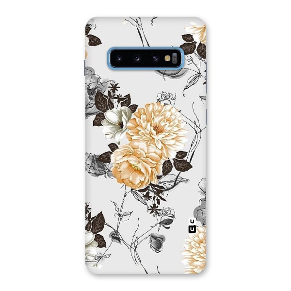 Yellow Floral Back Case for Galaxy S10 Plus