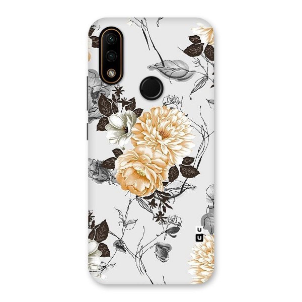 Yellow Floral Back Case for Lenovo A6 Note