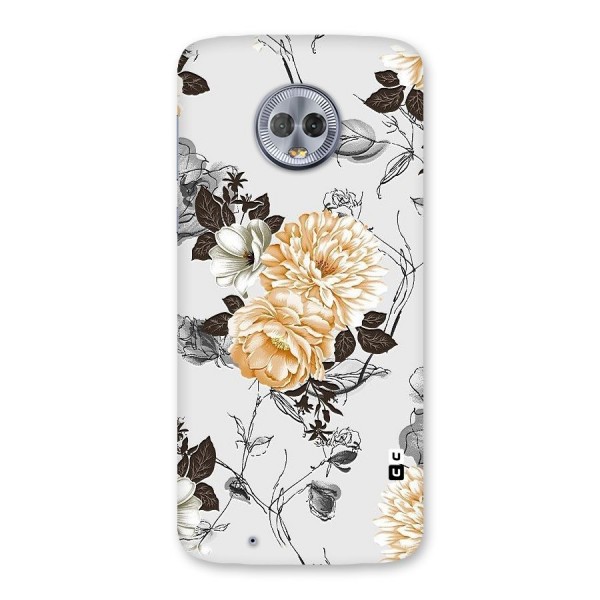 Yellow Floral Back Case for Moto G6