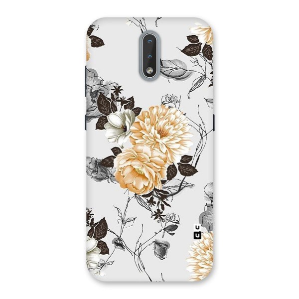 Yellow Floral Back Case for Nokia 2.3