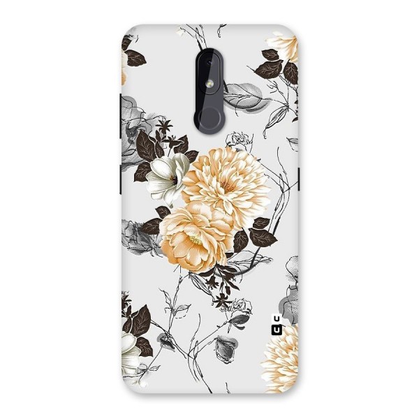 Yellow Floral Back Case for Nokia 3.2