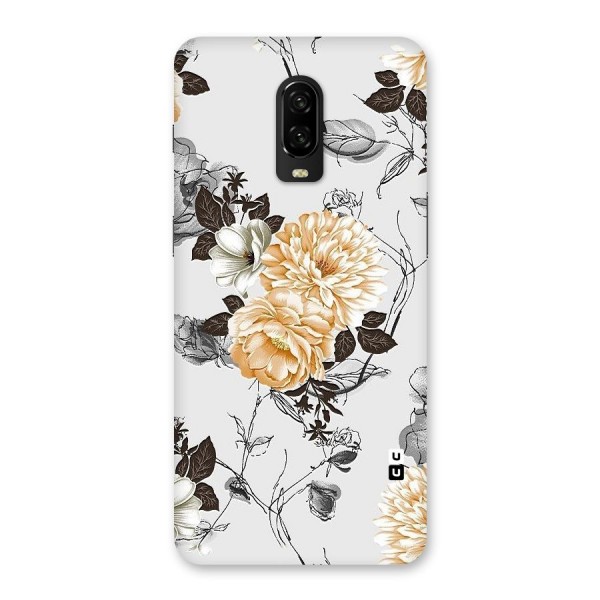 Yellow Floral Back Case for OnePlus 6T