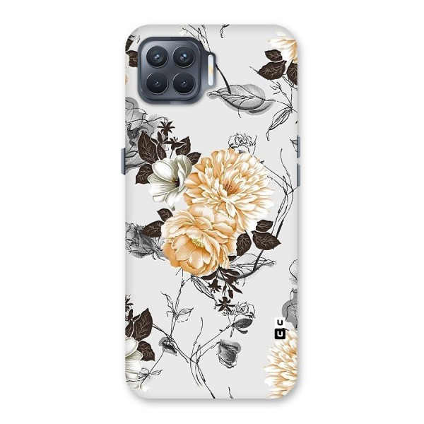 Yellow Floral Back Case for Oppo F17 Pro