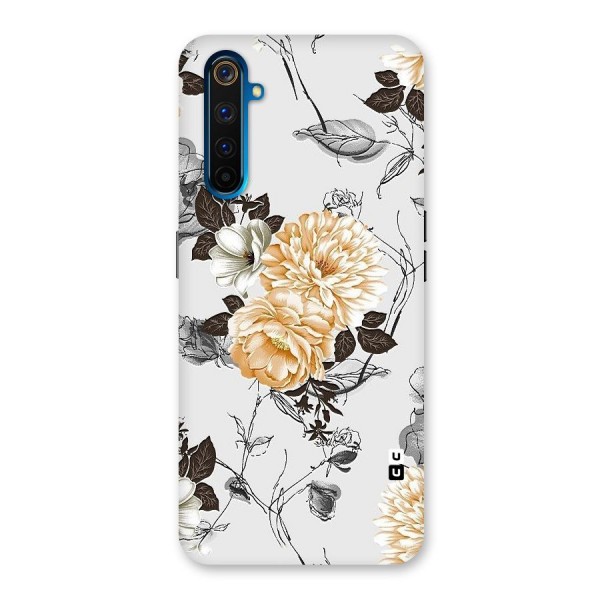 Yellow Floral Back Case for Realme 6 Pro