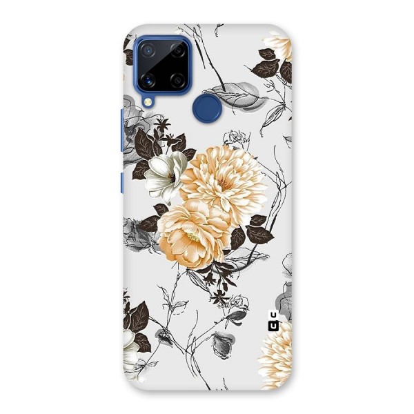 Yellow Floral Back Case for Realme C12