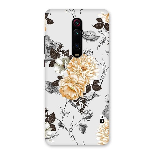 Yellow Floral Back Case for Redmi K20 Pro