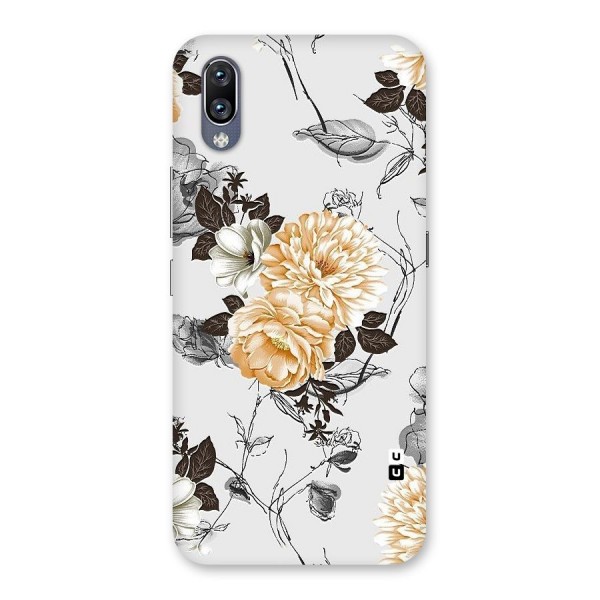 Yellow Floral Back Case for Vivo NEX