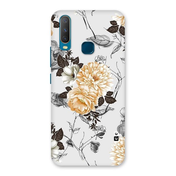 Yellow Floral Back Case for Vivo U10