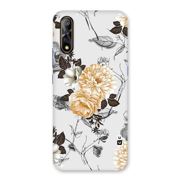 Yellow Floral Back Case for Vivo Z1x