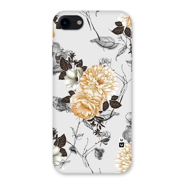 Yellow Floral Back Case for iPhone SE 2020