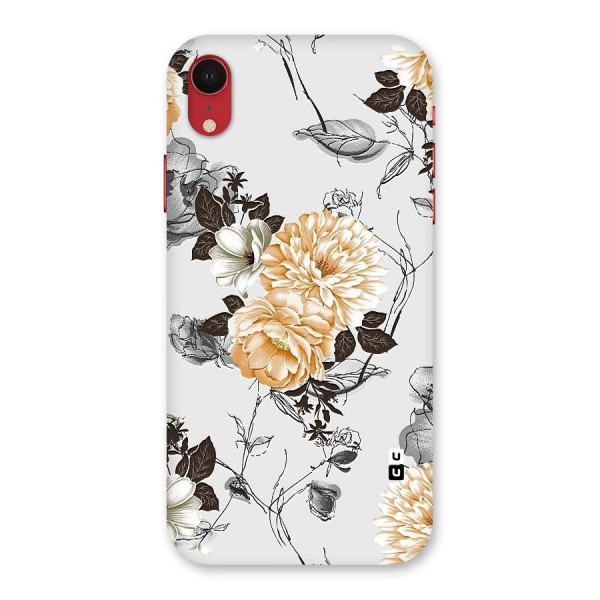 Yellow Floral Back Case for iPhone XR