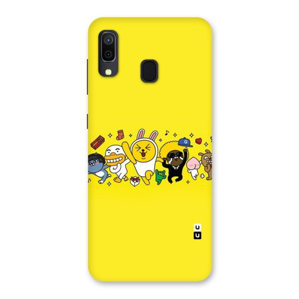 Yellow Friends Back Case for Galaxy A20