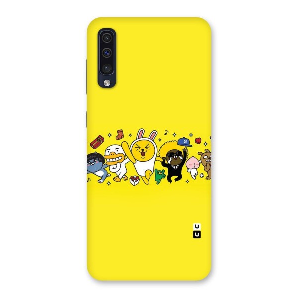 Yellow Friends Back Case for Galaxy A50