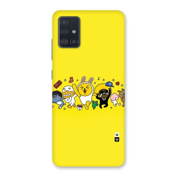 Yellow Friends Back Case for Galaxy A51