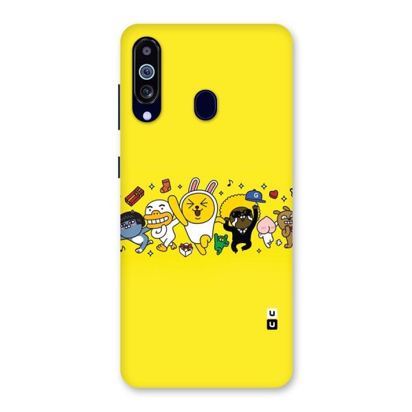 Yellow Friends Back Case for Galaxy A60