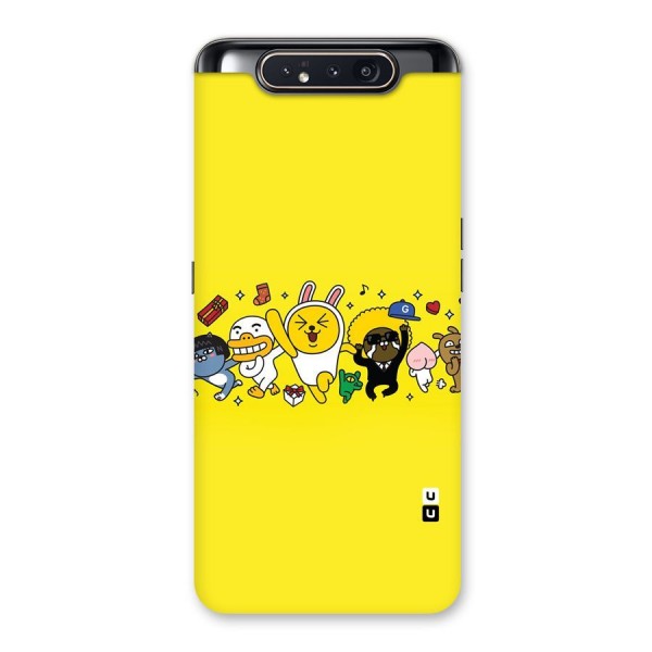 Yellow Friends Back Case for Galaxy A80