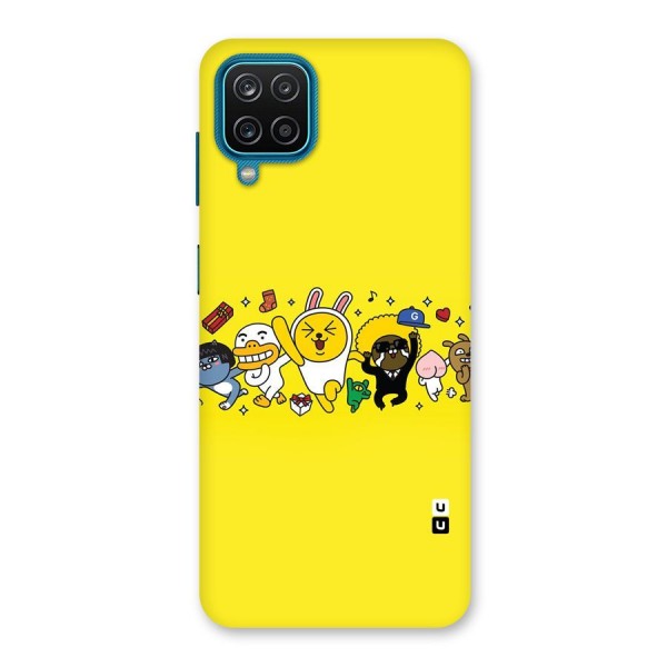 Yellow Friends Back Case for Galaxy F12