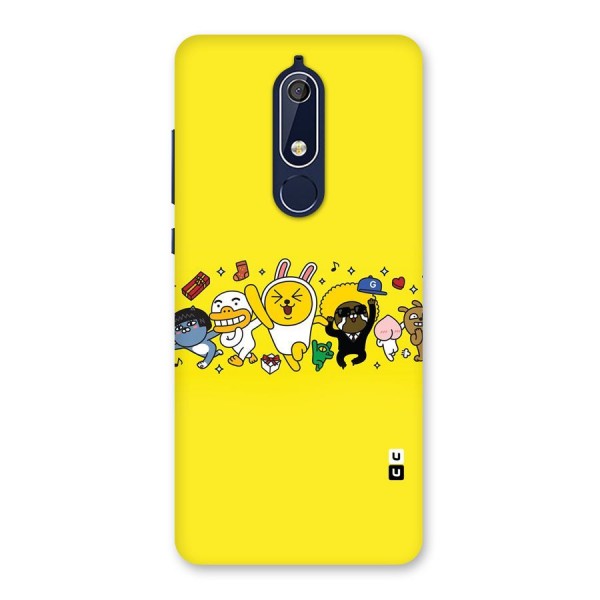 Yellow Friends Back Case for Nokia 5.1