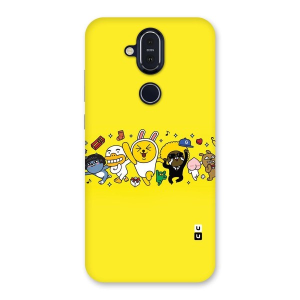 Yellow Friends Back Case for Nokia 8.1