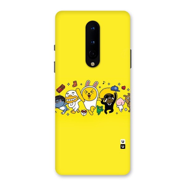 Yellow Friends Back Case for OnePlus 8