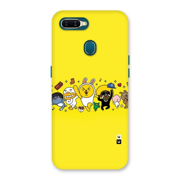 Yellow Friends Back Case for Oppo A7