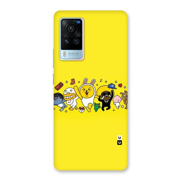 Yellow Friends Back Case for Vivo X60 Pro