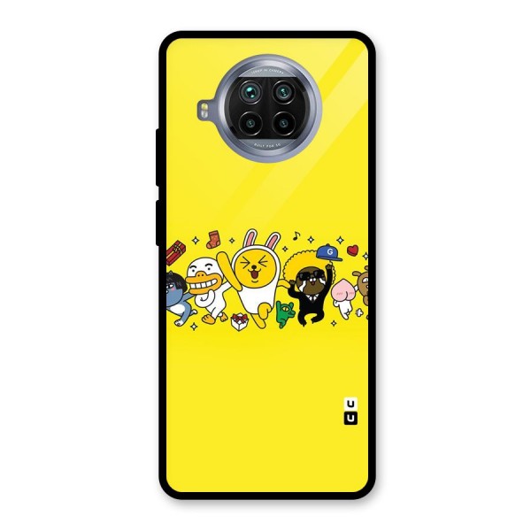 Yellow Friends Glass Back Case for Mi 10i