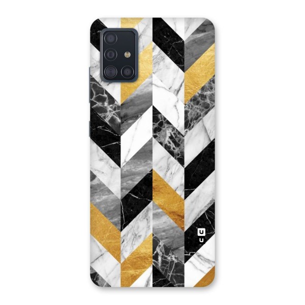 Yellow Grey Marble Back Case for Galaxy A51