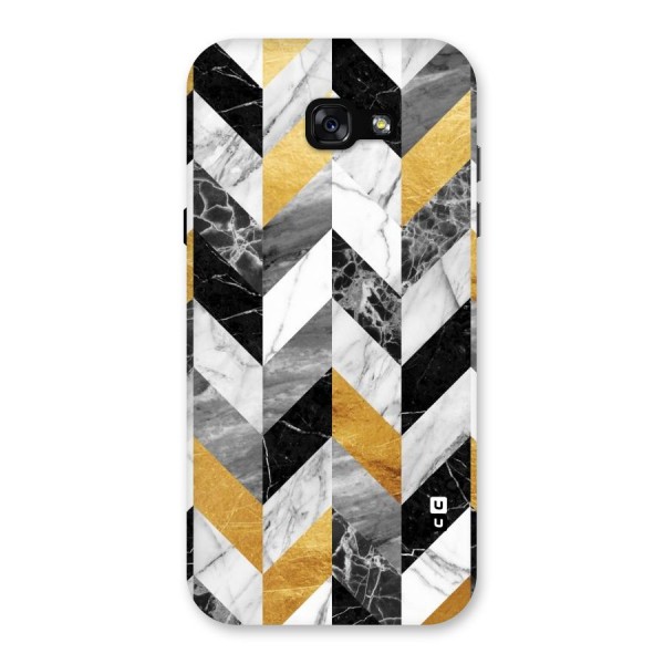 Yellow Grey Marble Back Case for Galaxy A7 (2017)