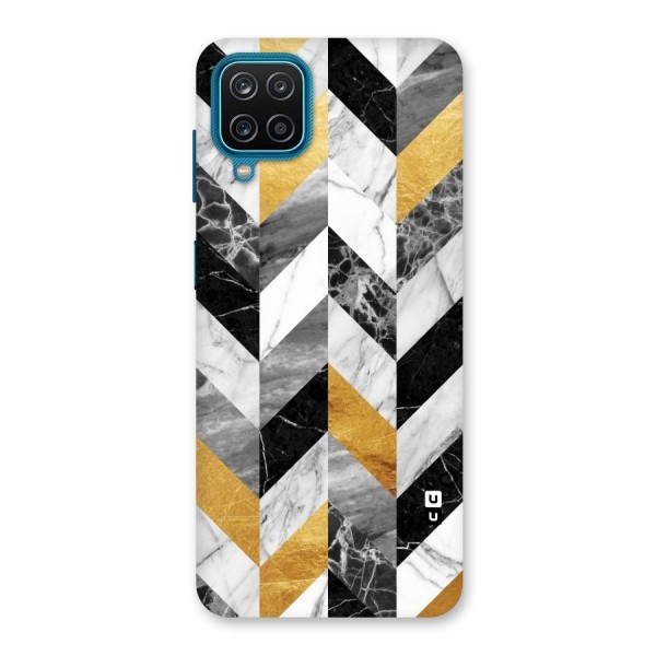 Yellow Grey Marble Back Case for Galaxy F12