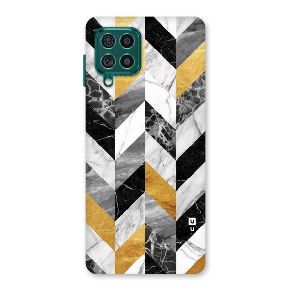 Yellow Grey Marble Back Case for Galaxy F62