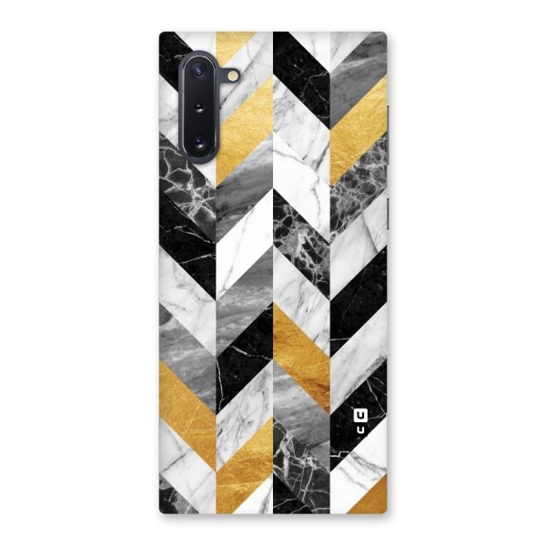 Yellow Grey Marble Back Case for Galaxy Note 10