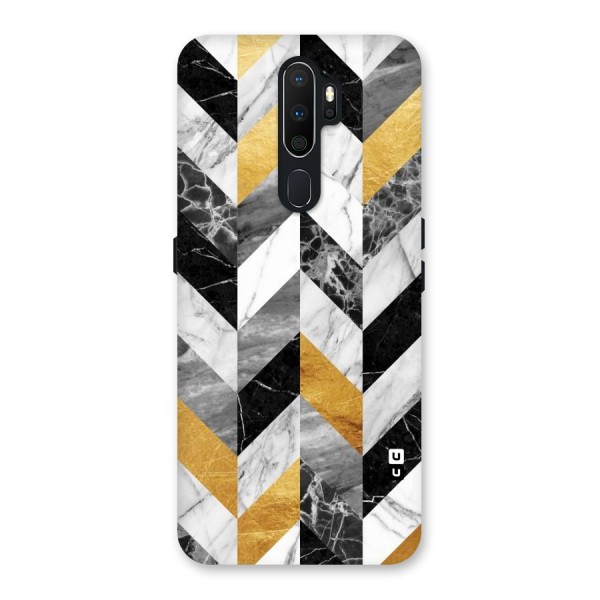 Yellow Grey Marble Back Case for Oppo A5 (2020)