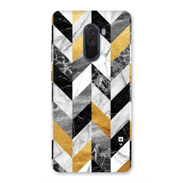 Yellow Grey Marble Back Case for Poco F1