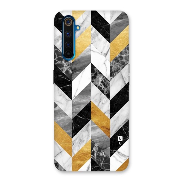 Yellow Grey Marble Back Case for Realme 6 Pro