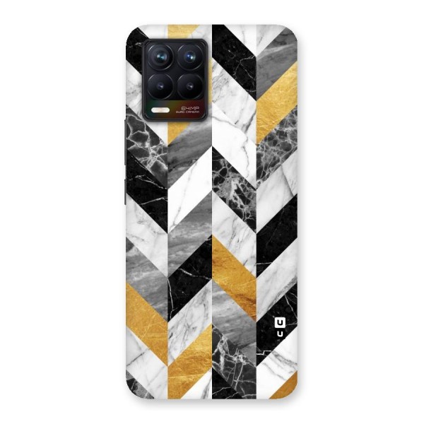 Yellow Grey Marble Back Case for Realme 8