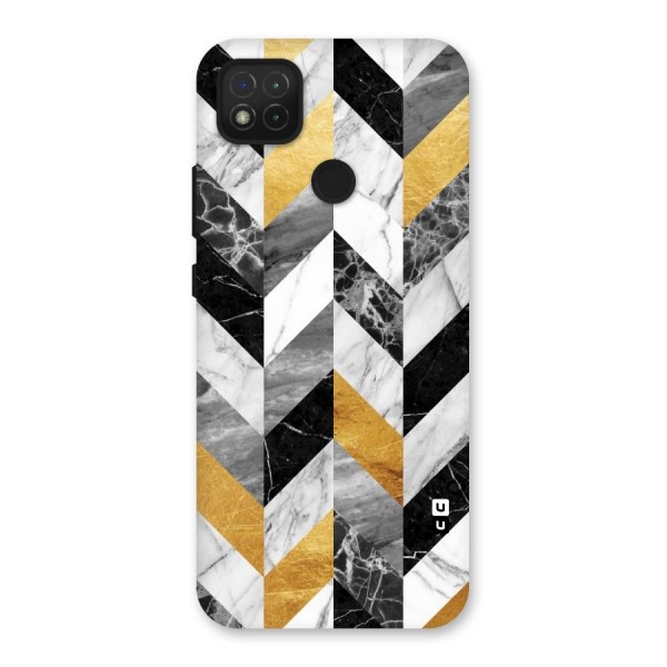 Yellow Grey Marble Back Case for Redmi 9C