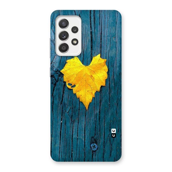 Yellow Leaf Back Case for Galaxy A52