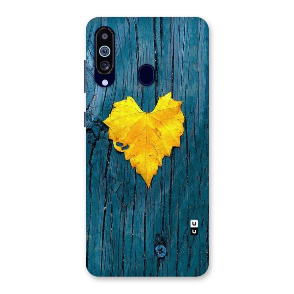 Yellow Leaf Back Case for Galaxy A60