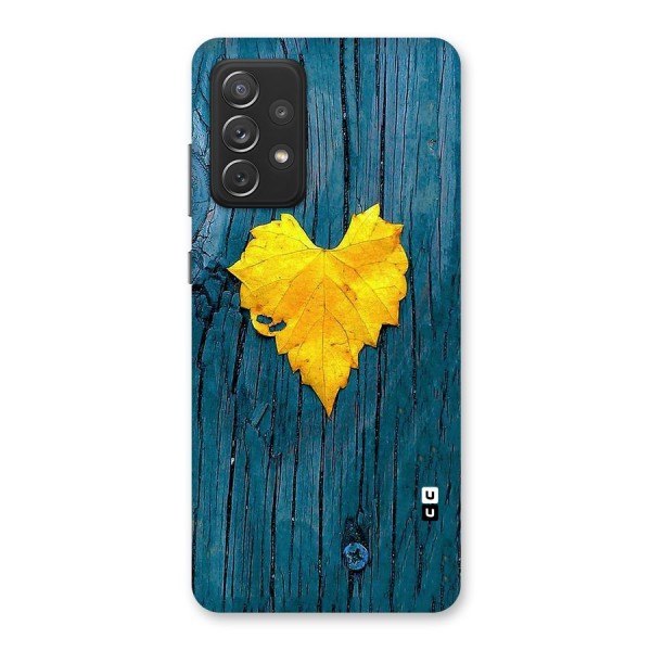 Yellow Leaf Back Case for Galaxy A72