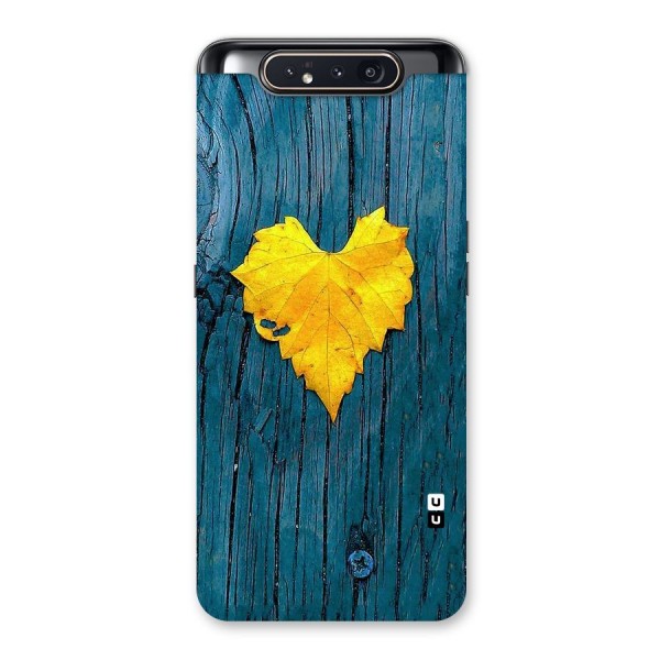 Yellow Leaf Back Case for Galaxy A80